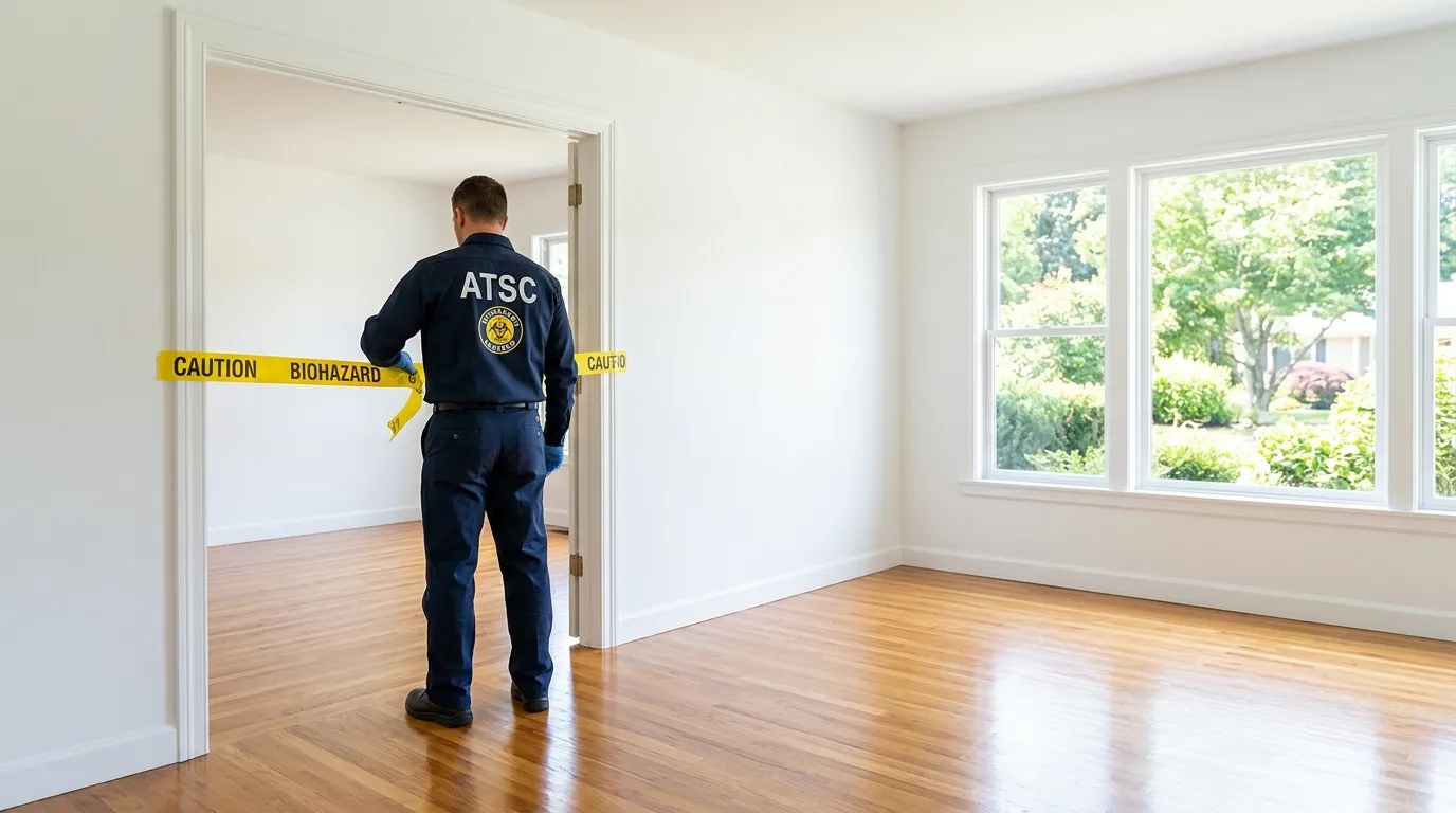 Certified biohazard cleanup crew performing Decomposition Cleanup in Trussville